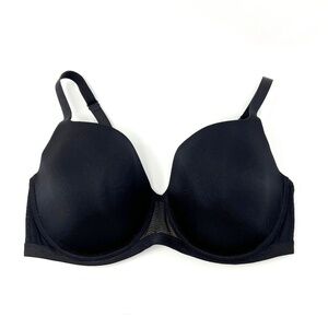 NWT Adore Me Esley Push Up T-Shirt Bra. Jet Black. Size 40D